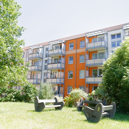 Rückansicht Wohnblock Brüderstraße 3-9